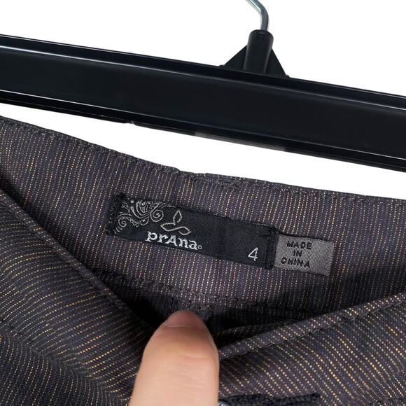 PrAna Tashia Brown Seaming Gorpcore Hiking Outdoors Skinny Pants SZ 4 - Picture 6 of 13